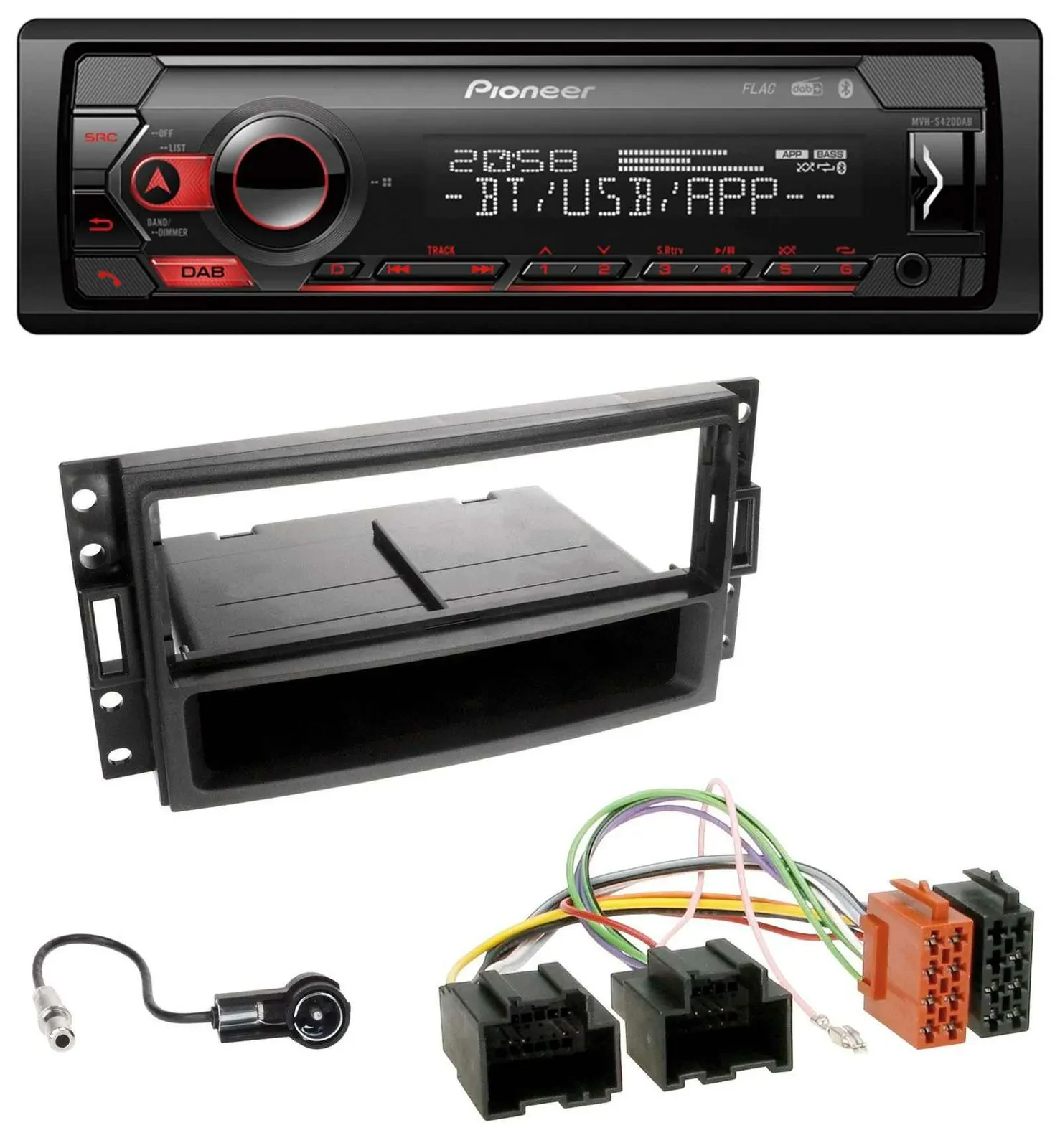 Pioneer MP3 USB DAB Bluetooth Autoradio für Chevrolet Corvette Uplander 05-13