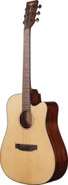 Акустическая гитара Tyma D-3C NS Dreadnought Cutaway Natural с чехлом
