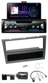 Автомагнитола Pioneer Bluetooth, DAB, USB, черная, для Opel Agila/Corsa C/Omega