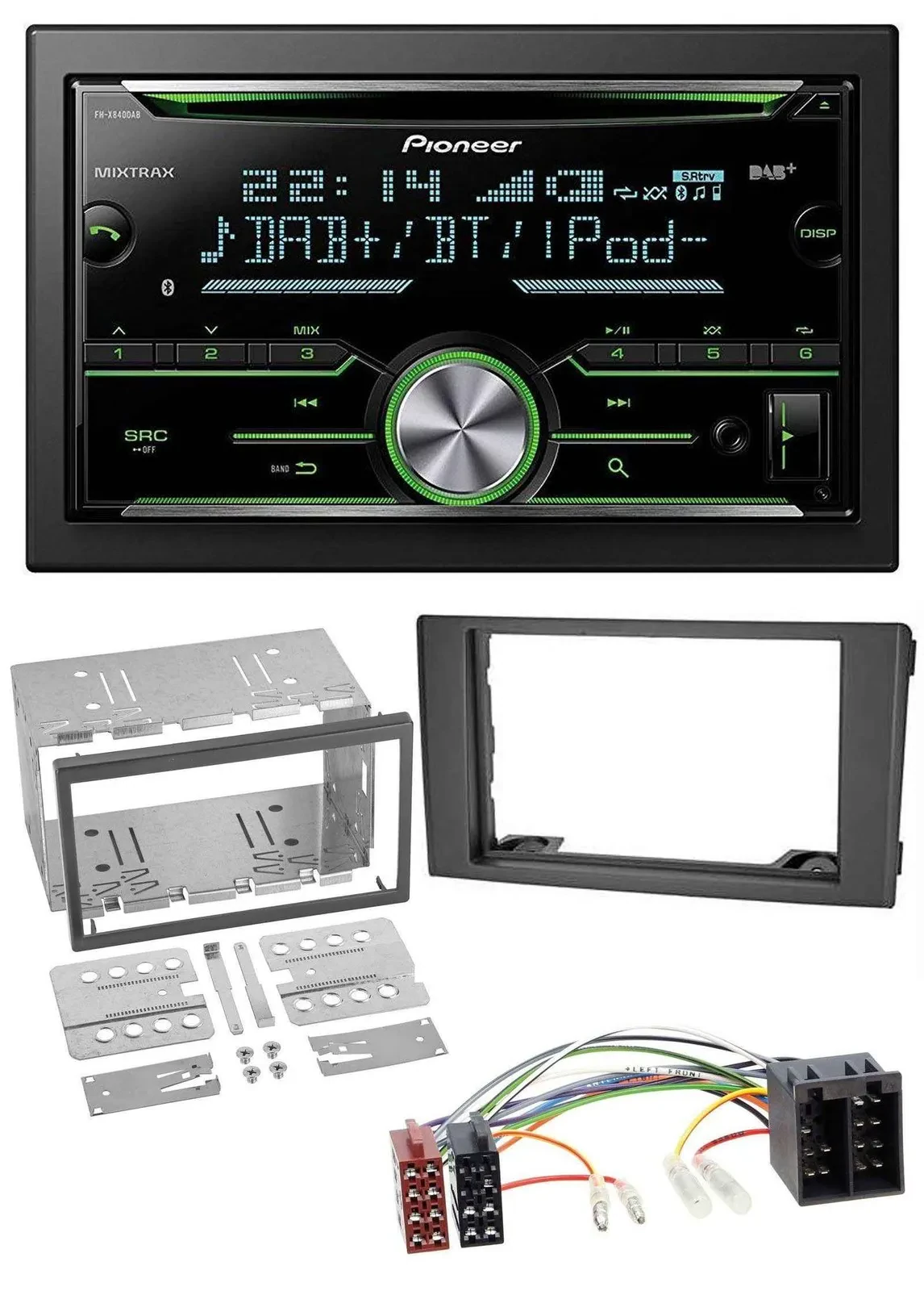 Автомагнитола для Iveco Daily 2006–2014 Pioneer 2 DIN Bluetooth DAB USB CD MP3 черная
