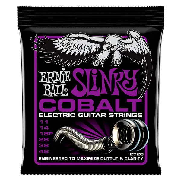 Струны для электрогитары Ernie Ball 2720 Power Slinky Cobalt 11-48