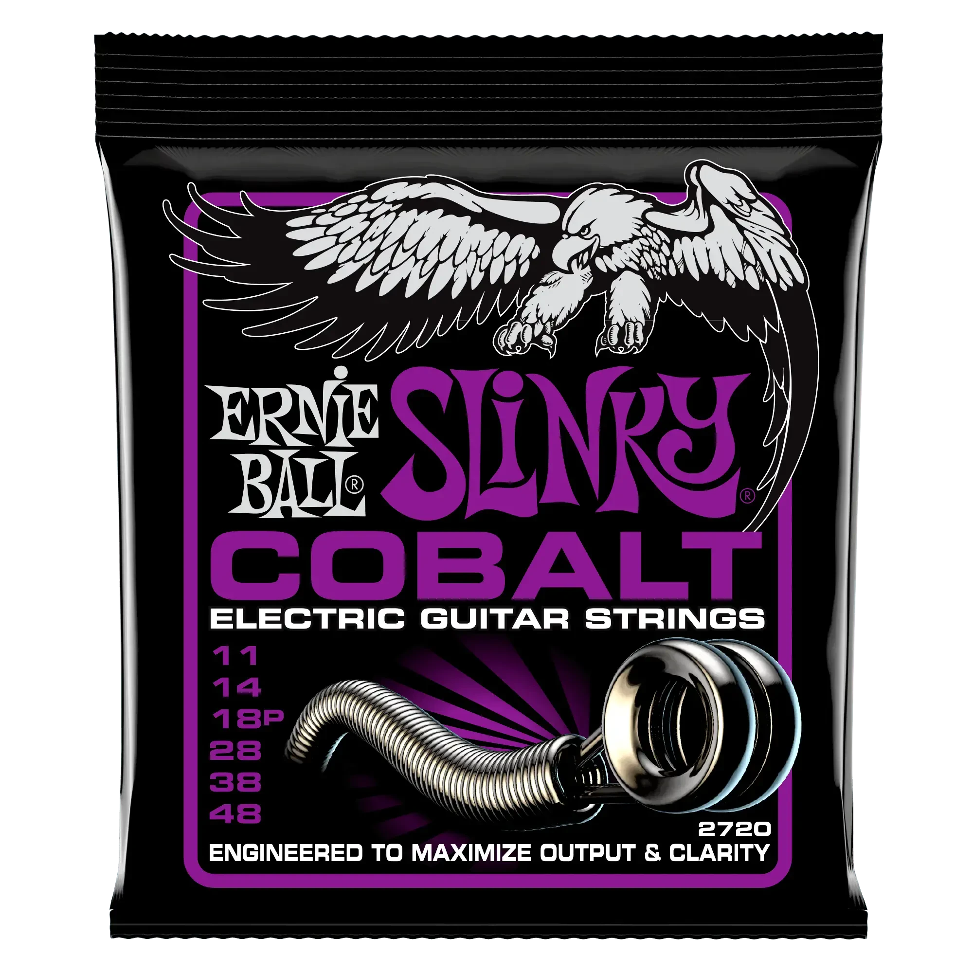 Струны для электрогитары Ernie Ball 2720 Power Slinky Cobalt 11-48
