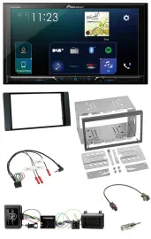 Pioneer Lenkrad Bluetooth USB 2DIN DAB Autoradio für Ford Kuga 2008-12 schwarz