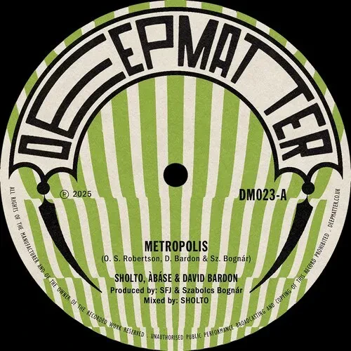Виниловая пластинка Abase Sholto - Metropolis / The Right Orchid [New 7" Vinyl]