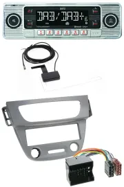 Dietz Bluetooth USB MP3 DAB Autoradio für Renault Megane 3 Quadlock 09-14 grau