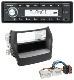 Continental USB MP3 AUX 1DIN Autoradio für Hyundai Santa Fe (ab 2012)