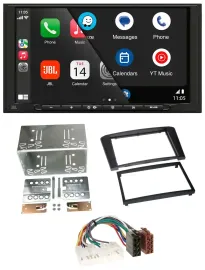 JBL USB 2DIN MP3 Bluetooth AUX Autoradio für Toyota Avensis 2003-2009