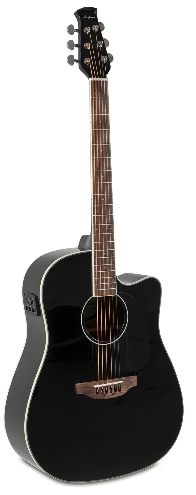 Электроакустическая гитара APPLAUSE by OVATION AED96-5HG Dreadnought, черный глянец