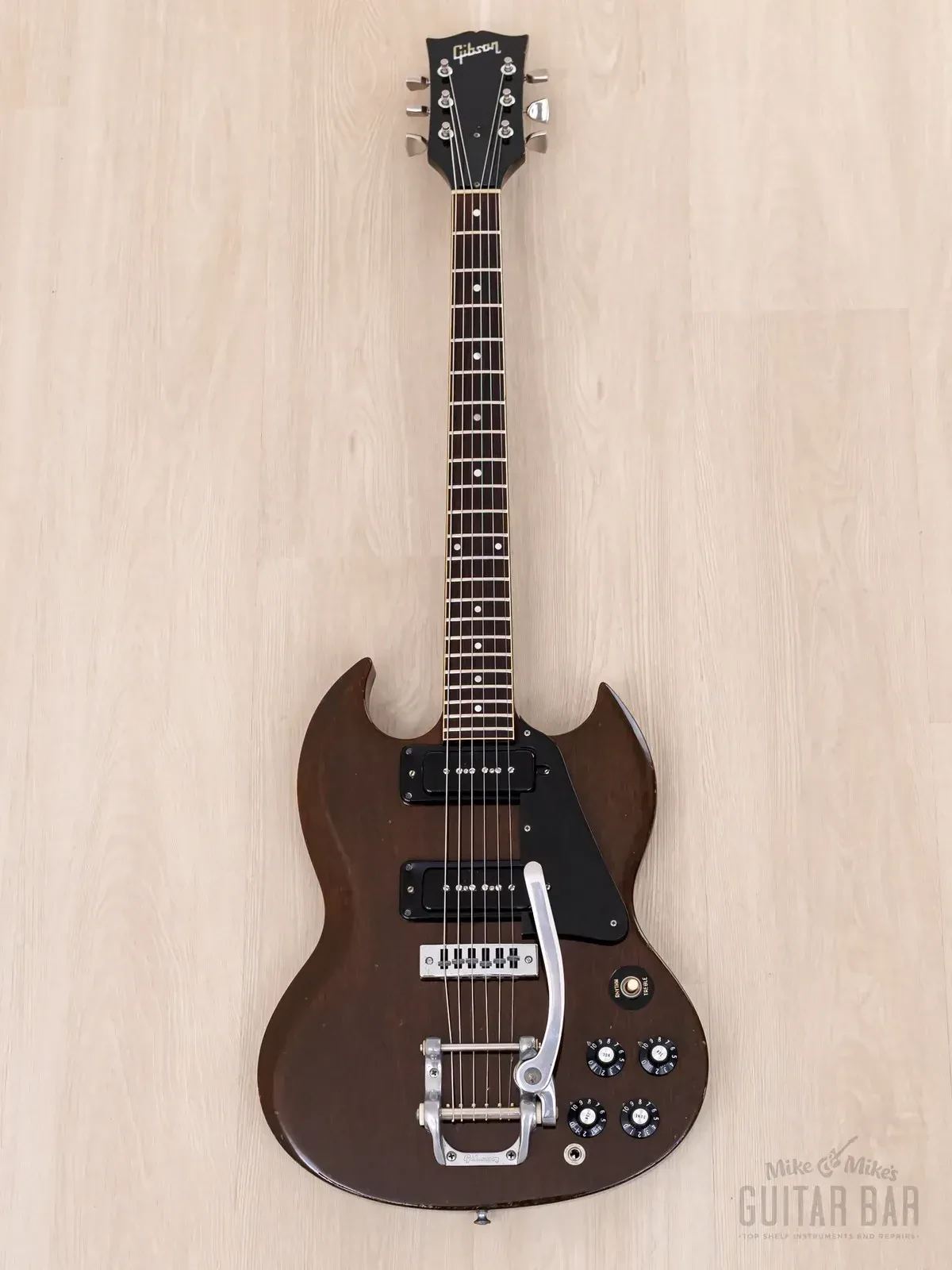 Электрогитара Gibson SG Pro P90 Walnut w/case USA 1972