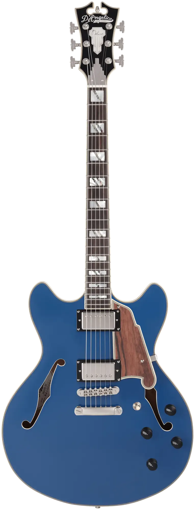 Электрогитара полуакустическая D'Angelico Deluxe DC Limited Edition Sapphire