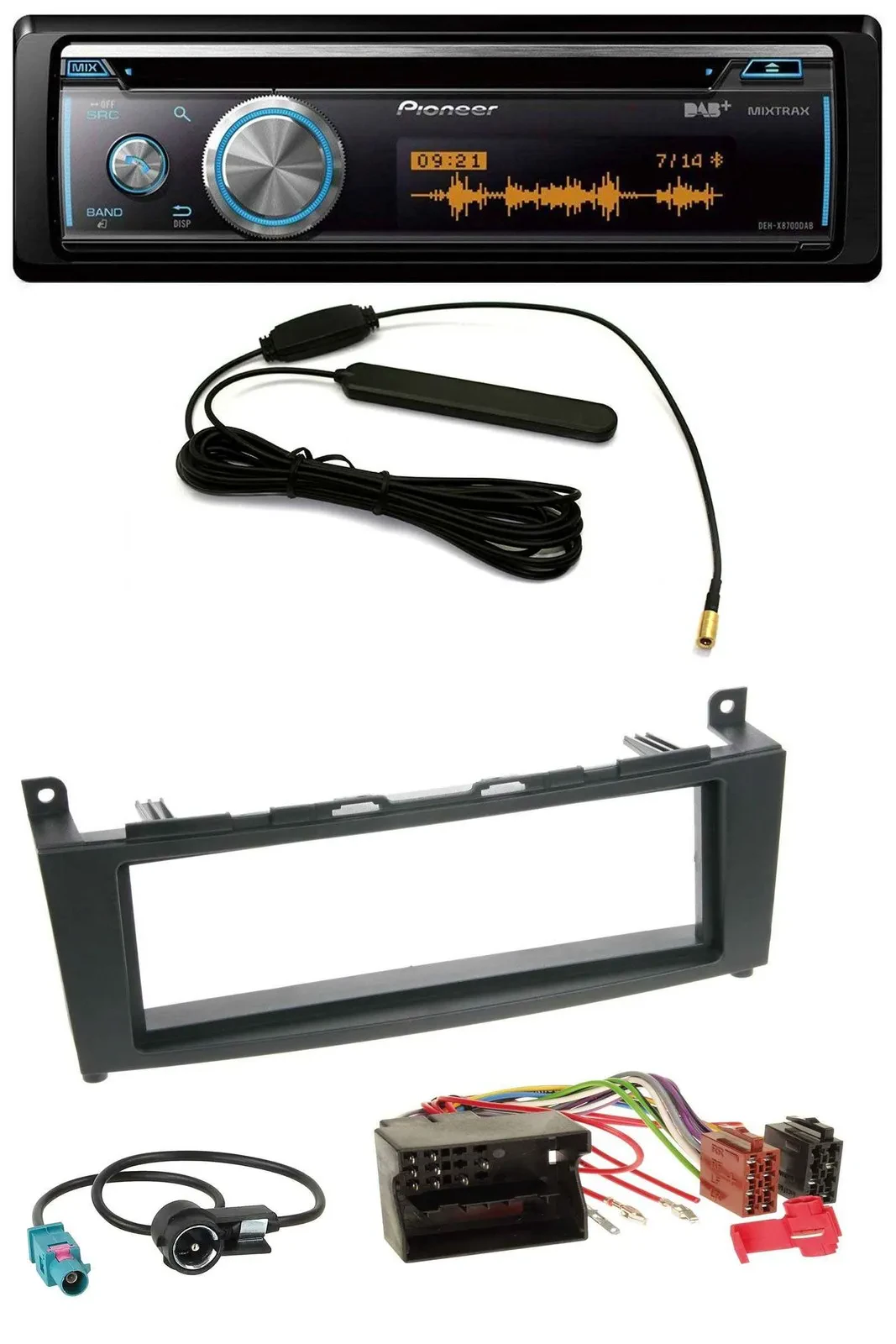 Автомагнитола для Mercedes C‑Class W204 (с 2007) Pioneer CD/USB/Bluetooth/DAB/MP3