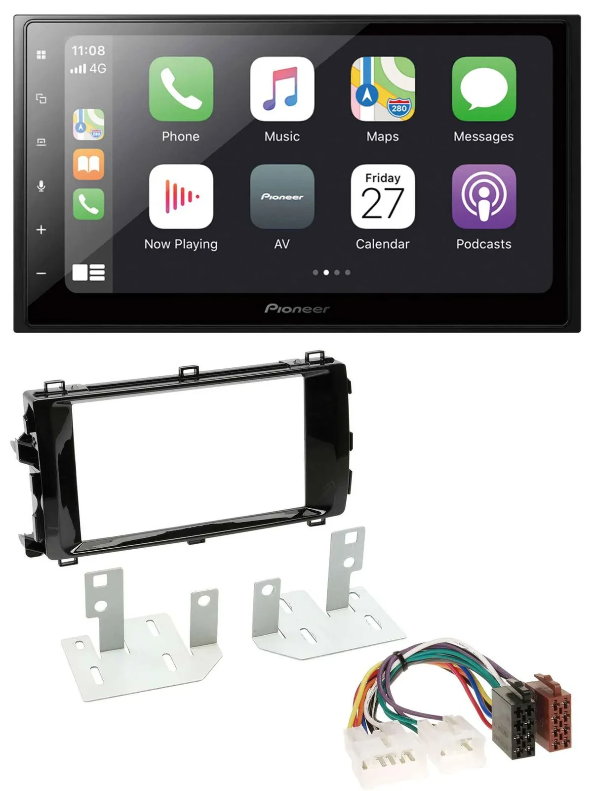 Pioneer MP3 Bluetooth DAB 2DIN USB Autoradio für Toyota Auris (ab 2013)