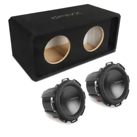 Сабвуфер пассивный для авто NVX NE102P 10", щелевой порт, МДФ 3/4", в корпусе