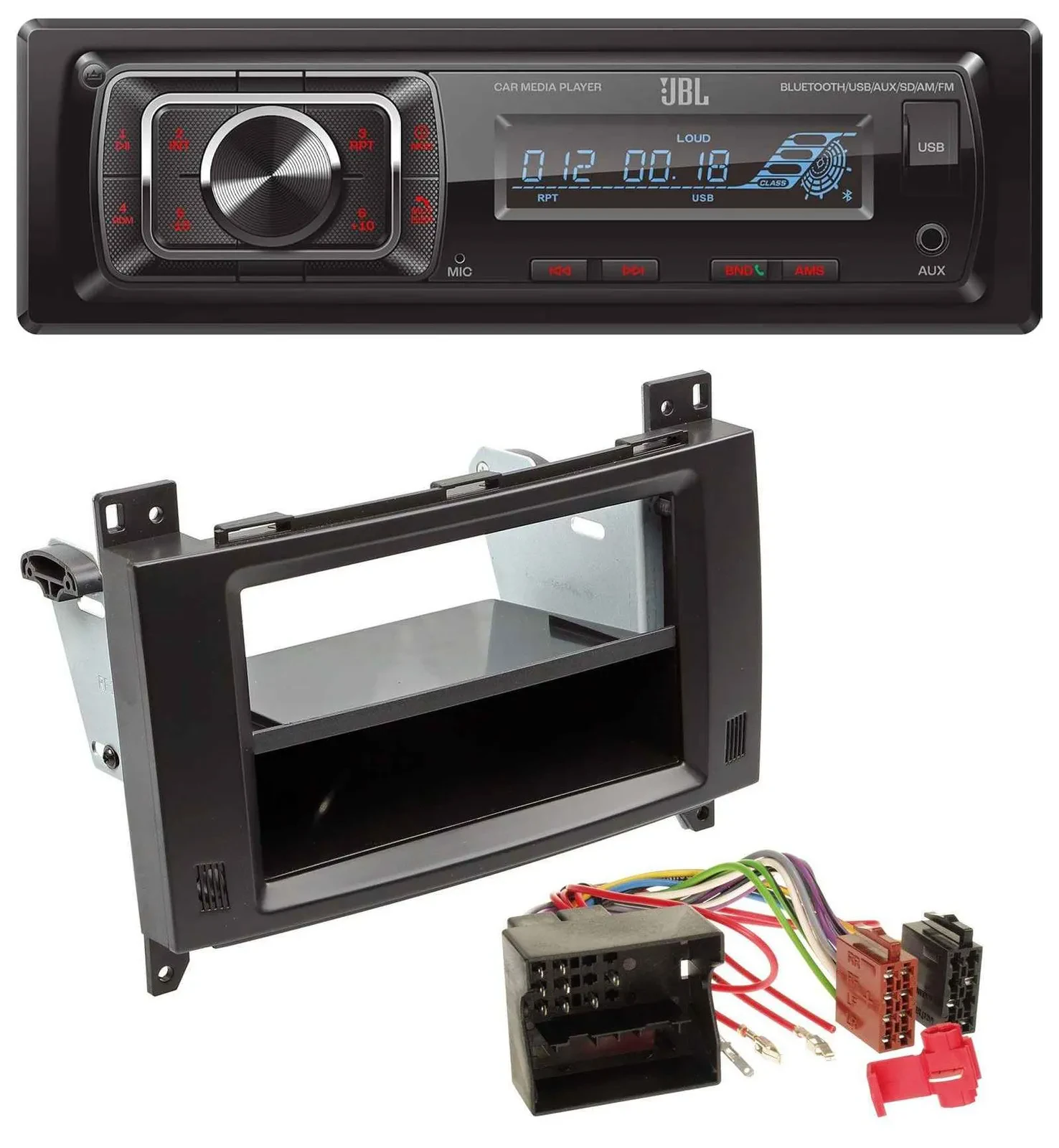 JBL SD AUX MP3 USB Bluetooth Autoradio für Mercedes A- B-Klasse Vito Profiversio