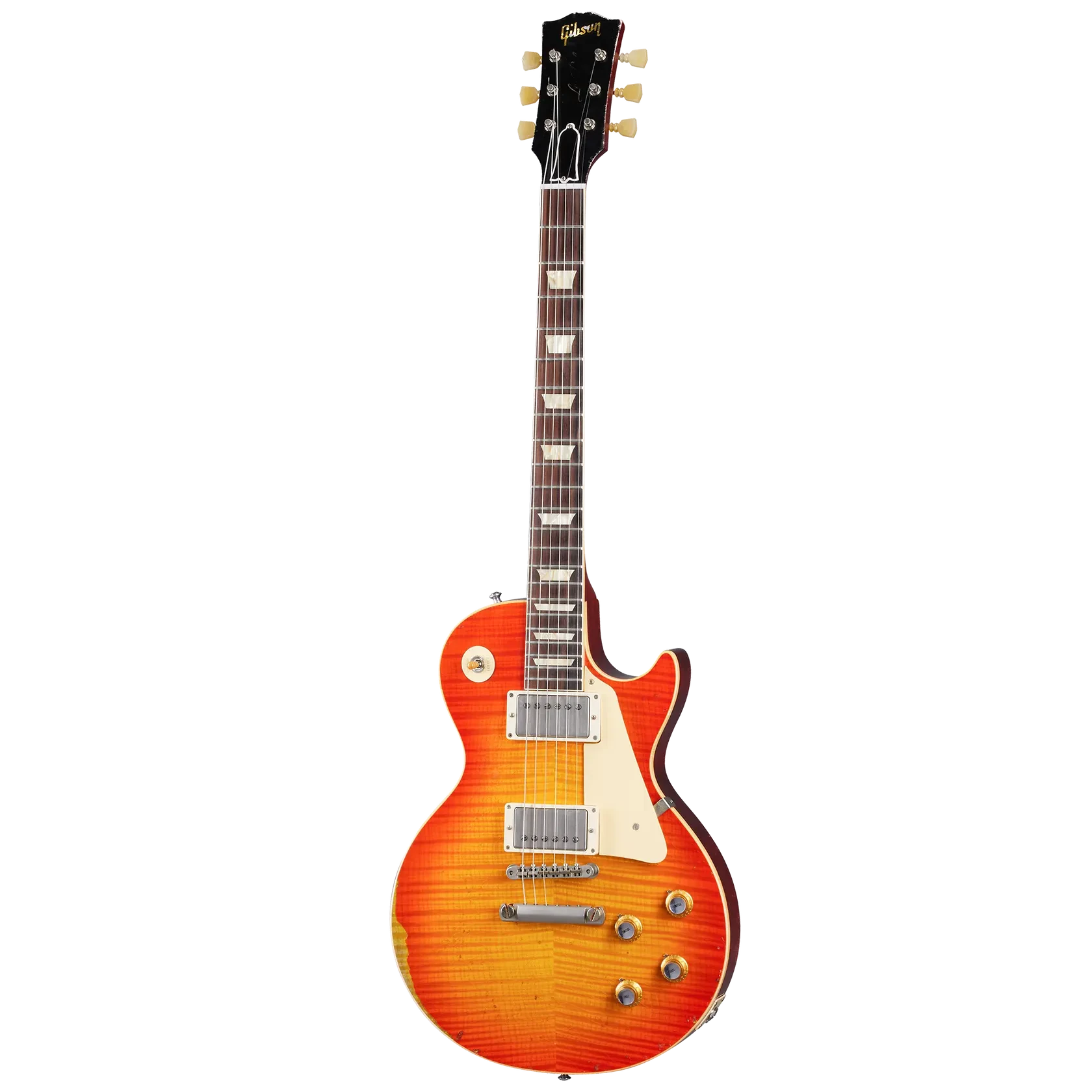 Электрогитара Gibson Custom 1960 Les Paul Standard Reissue Heavy Aged Tangerine Burst