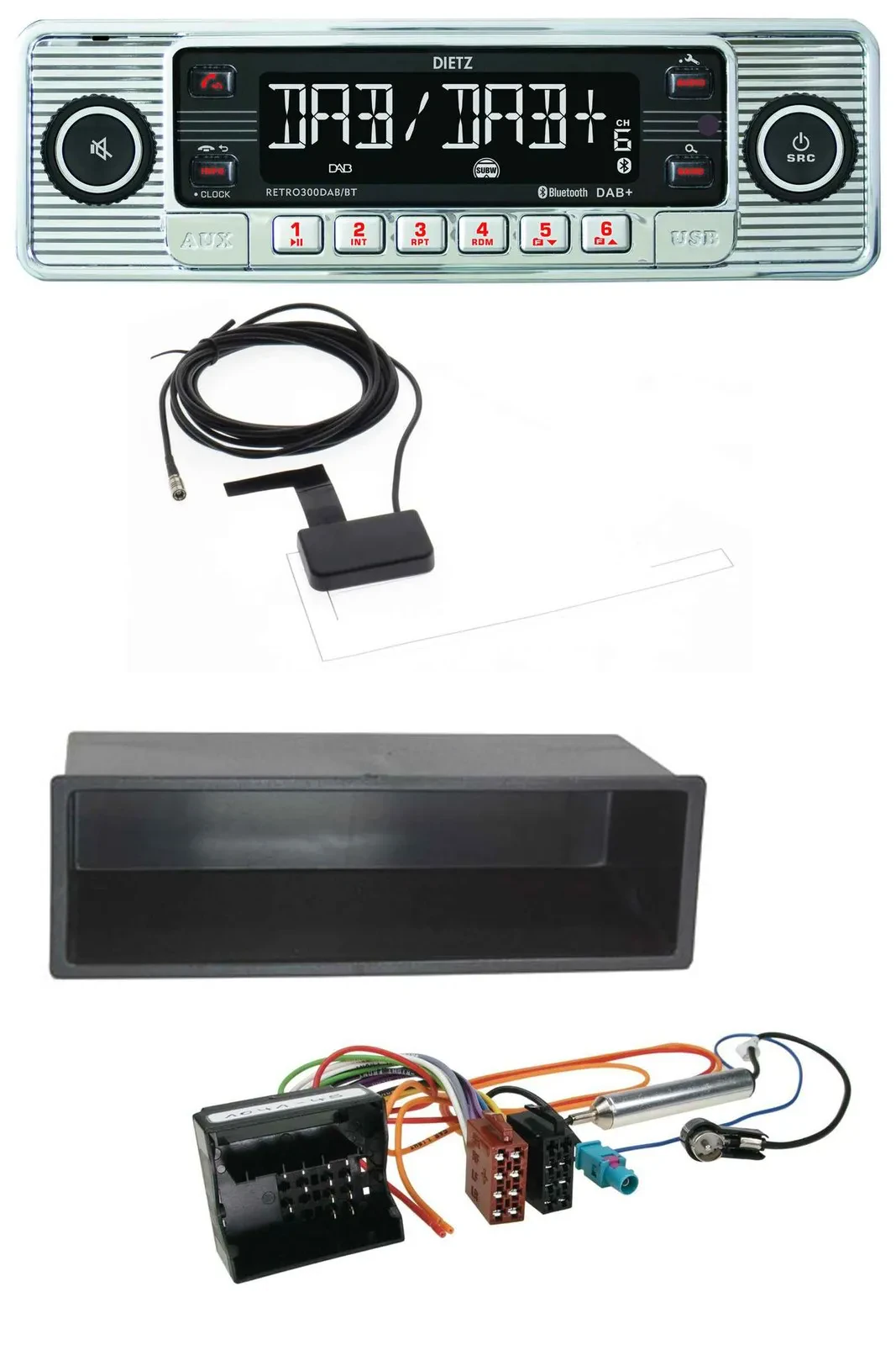 Автомагнитола для Citroen Berlingo/C2/C3/Jumpy Dietz Bluetooth, USB, MP3, DAB