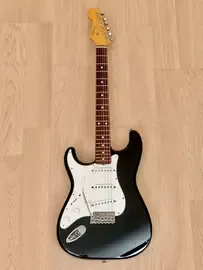 Электрогитара Fender Stratocaster ‘62 Vintage Reissue ST62-65L Left-Handed SSS Black w/gigbag Japan 2002
