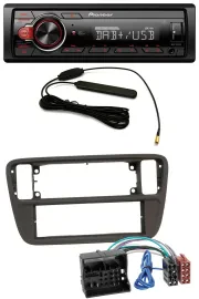 Pioneer MP3 DAB 1DIN AUX USB Autoradio für Seat Mii (ab 2011)