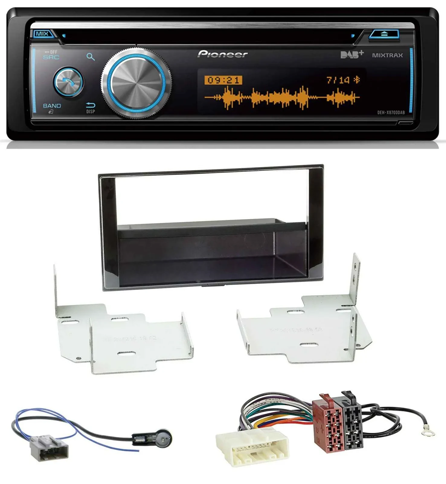 Pioneer MP3 DAB USB CD Bluetooth Autoradio für Nissan Micra, Note (ab 2013)