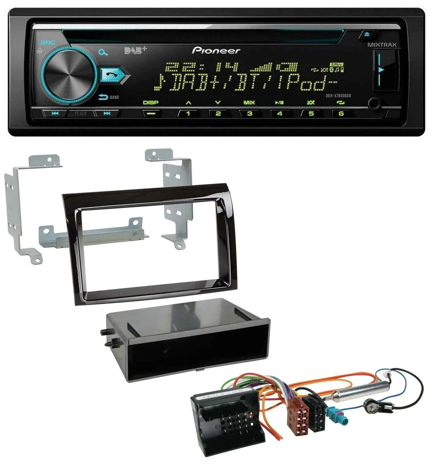 Pioneer DAB MP3 CD USB Bluetooth Autoradio für Citroen Jumper 06-11 Quadlock pia