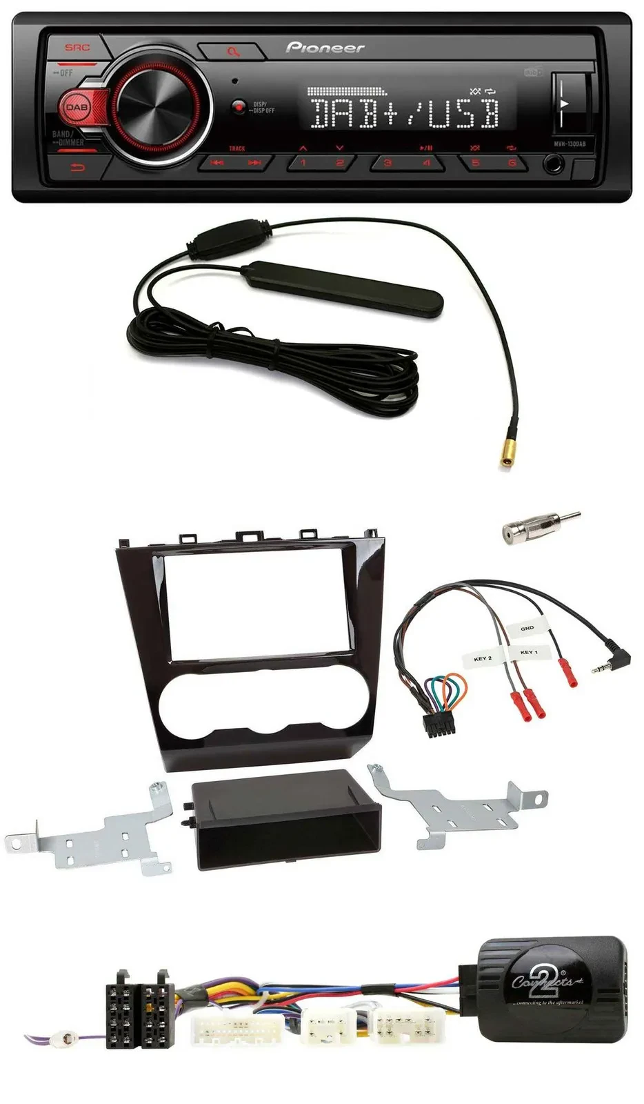 Автомагнитола Pioneer 1 DIN DAB USB для Subaru Forester (с 2015)