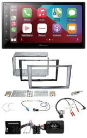 Pioneer USB Lenkrad DAB 2DIN Bluetooth Autoradio für Opel Antara Astra H Zafira