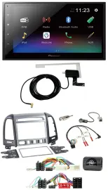 Pioneer DAB Lenkrad Bluetooth 2DIN USB Autoradio für Hyundai SantaFe 2010-2012 4