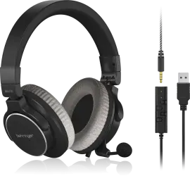 Стереогарнитура Behringer BH470U со съемным микрофоном и USB-кабелем