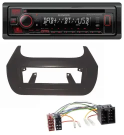 Kenwood MP3 CD USB Bluetooth DAB Autoradio für Citroen Nemo Fiat Fiorino Qubo Pe