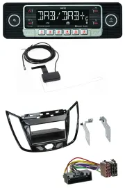 Автомагнитола для Ford C-Max/Kuga Dietz DAB, Bluetooth, USB, MP3, цвет черный (рояльный лак)