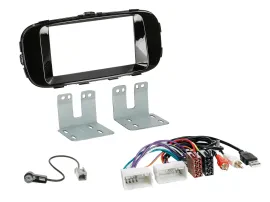Radioeinbauset Doppel DIN Autoradio für Kia Soul PS 14-19 piano AUX