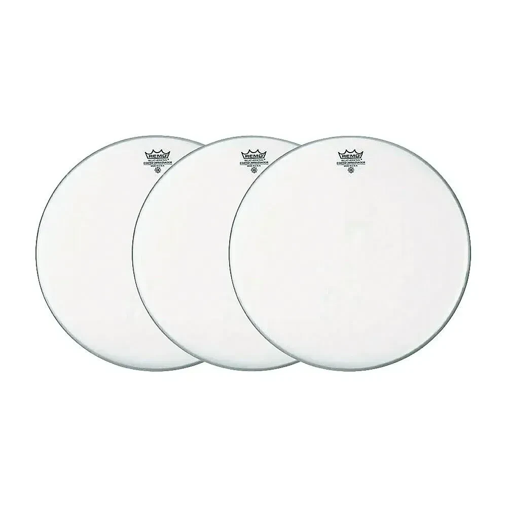 Пластик для малого барабана Remo Ambassador 14" Coated (набор, 3 шт)
