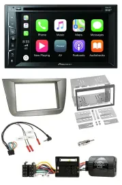 Pioneer Lenkrad USB DVD Bluetooth DAB 2DIN Autoradio für Seat Toledo Altea silbe