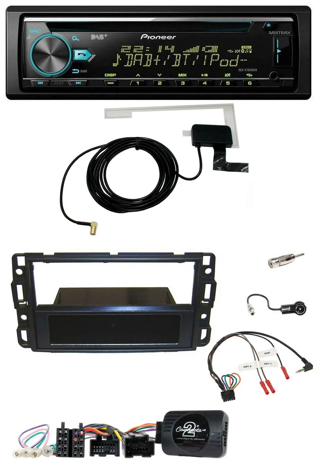 Pioneer MP3 Lenkrad CD USB DAB Autoradio für Cadillac BLS YSCF 2006-2010