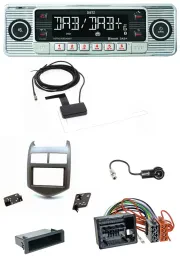 Dietz Bluetooth USB MP3 DAB Autoradio für Chevrolet Aveo Sonic ab 2011 dunkelgra