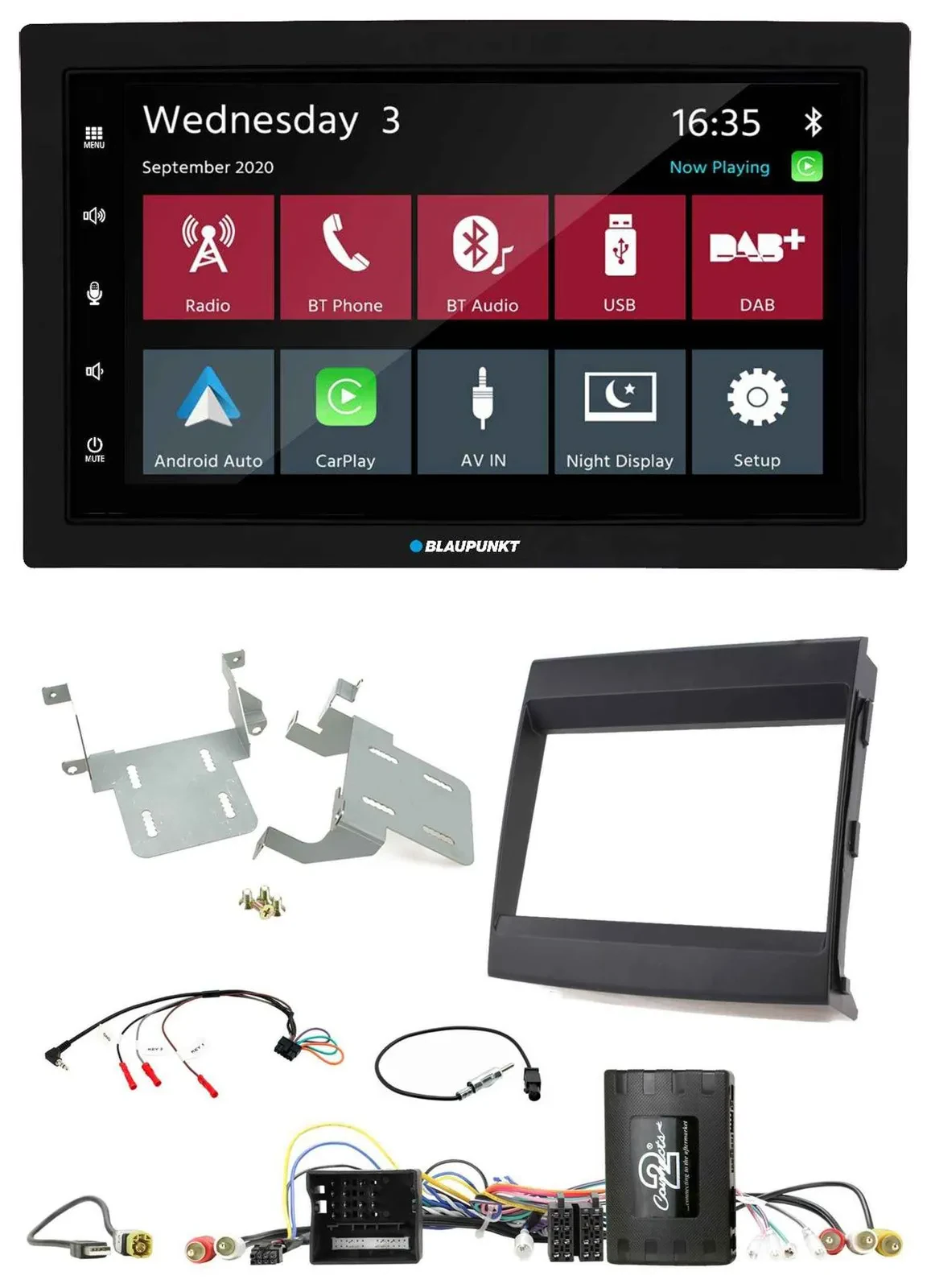 Blaupunkt 2DIN Lenkrad USB Bluetooth DAB Autoradio für Porsche Cayenne 11-16 Inf