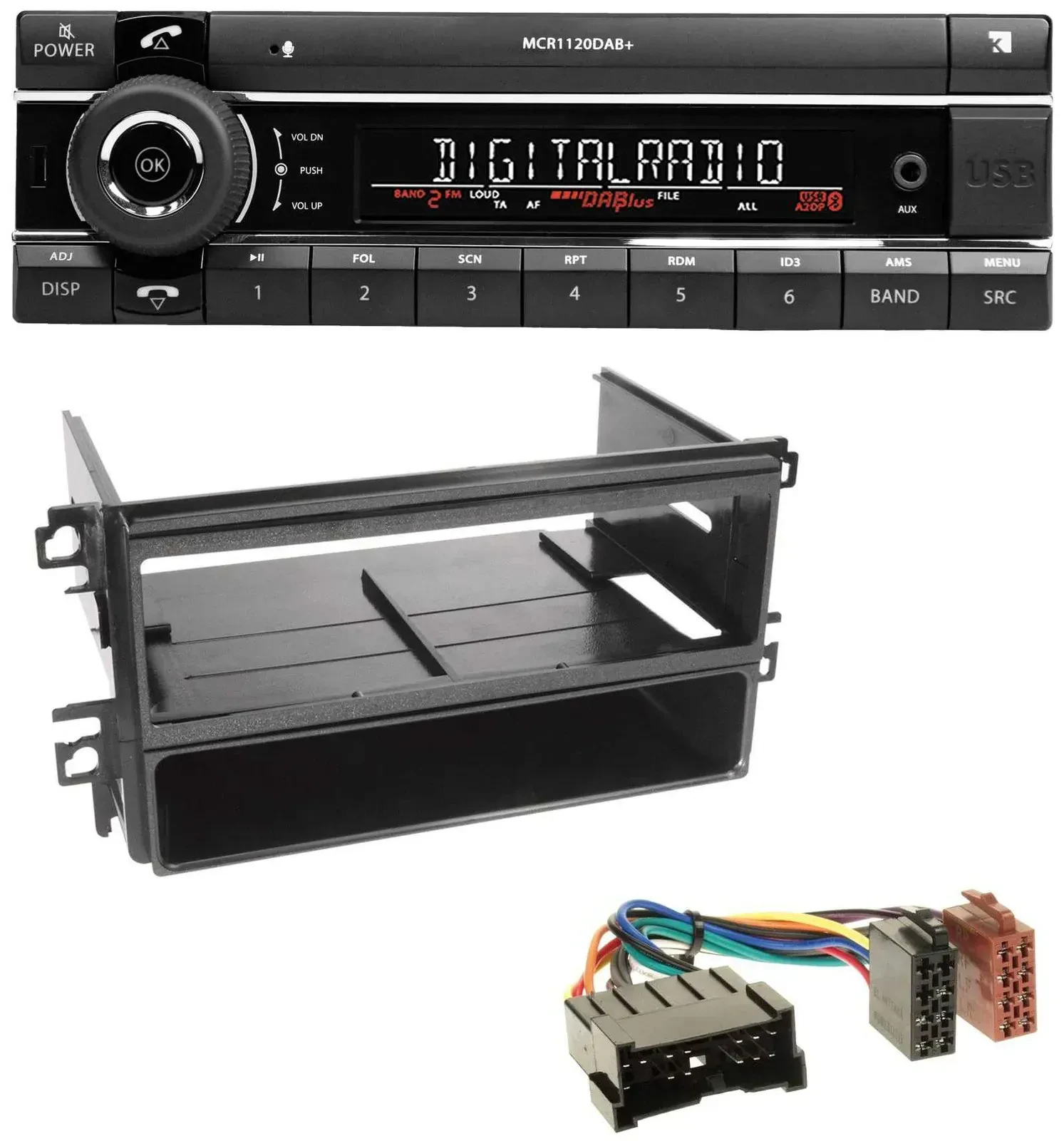 Kienzle Bluetooth MP3 USB DAB Autoradio für Hyundai Santa Fe Sonata bis 05