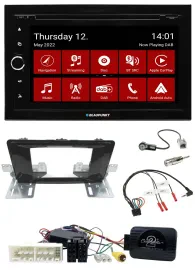 Blaupunkt 2DIN Lenkrad Bluetooth USB TMC DAB Navigation für Hyundai H 350 ab 201
