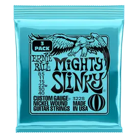 Струны для электрогитары ERNIE BALL 3228 Nickel Slinky Mighty 3 Pack 8.5-40