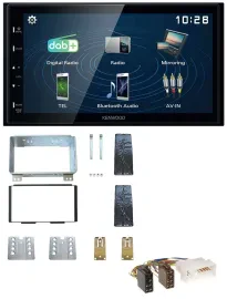 Kenwood 2DIN Bluetooth MP3 USB DAB Autoradio für Kia Carnival II VQ 06-11