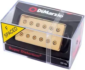 Звукосниматель для электрогитары DiMarzio DP100FG Super Distortion F-Spaced Gold