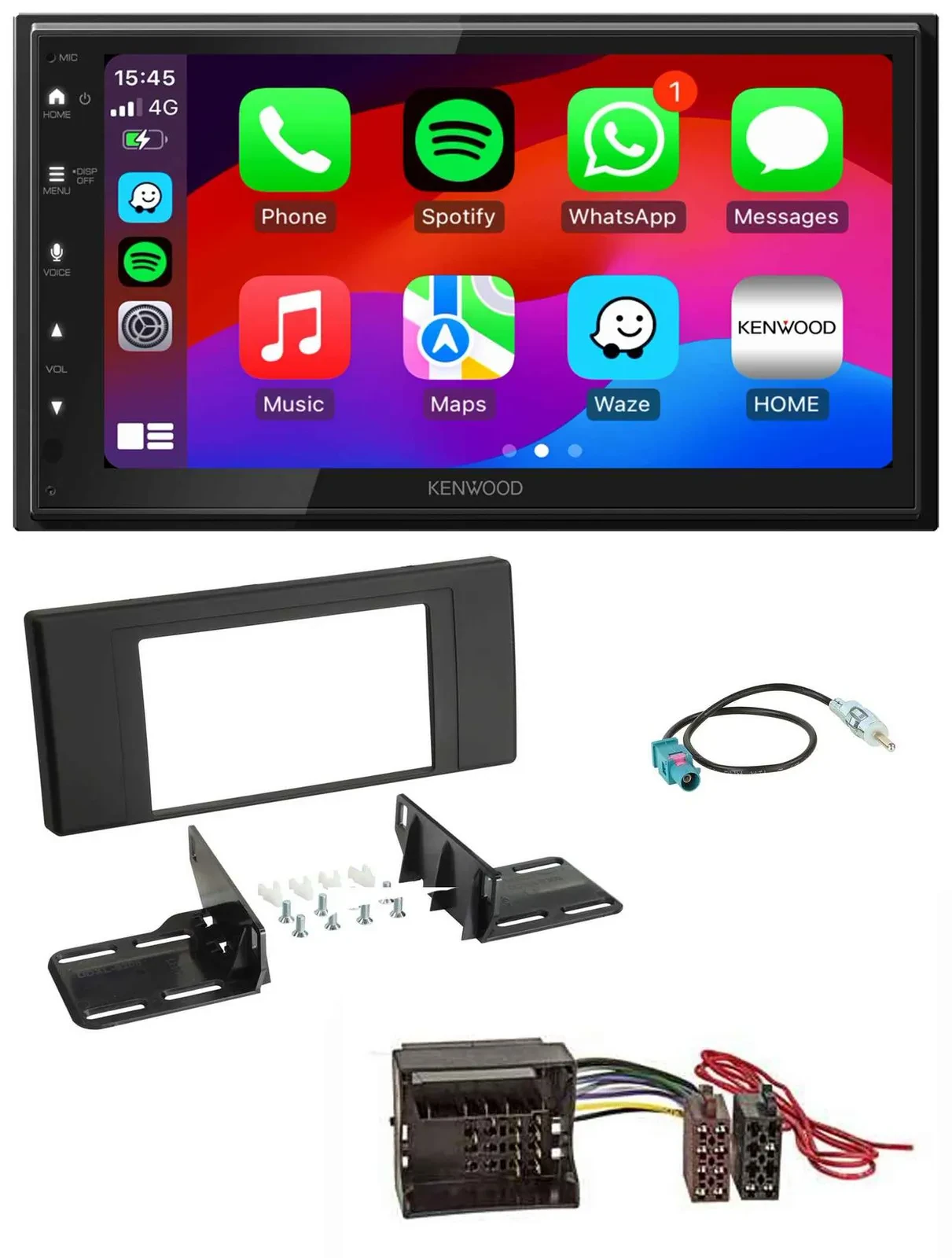 Kenwood MP3 USB DAB 2DIN Bluetooth Autoradio für Land Rover Range Rover Vogue L3