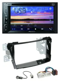 Pioneer Bluetooth 2DIN USB DVD DAB MP3 Autoradio für Hyundai i40 VF ab 11 Klavie