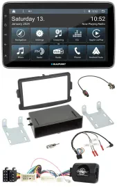 Blaupunkt USB DAB SD Lenkrad Bluetooth Autoradio für Dacia Logan Sandero ab 12 s