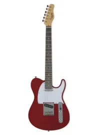 Tagima T550 T-Style Electric Guitar in Candy Apple Red Finish, Maple Fretboard