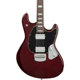 Ernie Ball Music Man BFR Baritone StingRay Electric Guitar Trans Oxblood