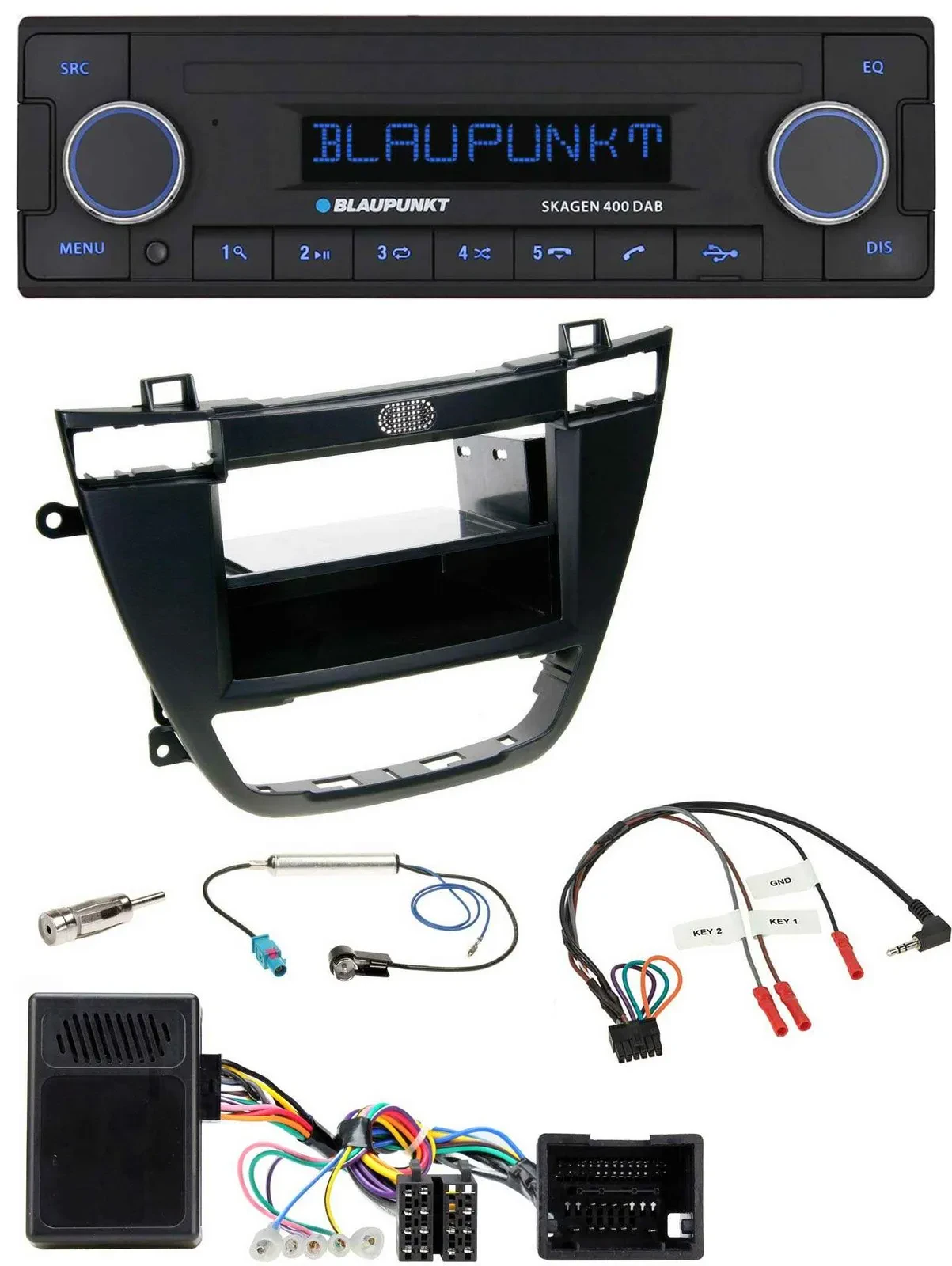 Blaupunkt DAB USB Bluetooth Lenkrad Autoradio für Opel Insignia ab 08 schwarz