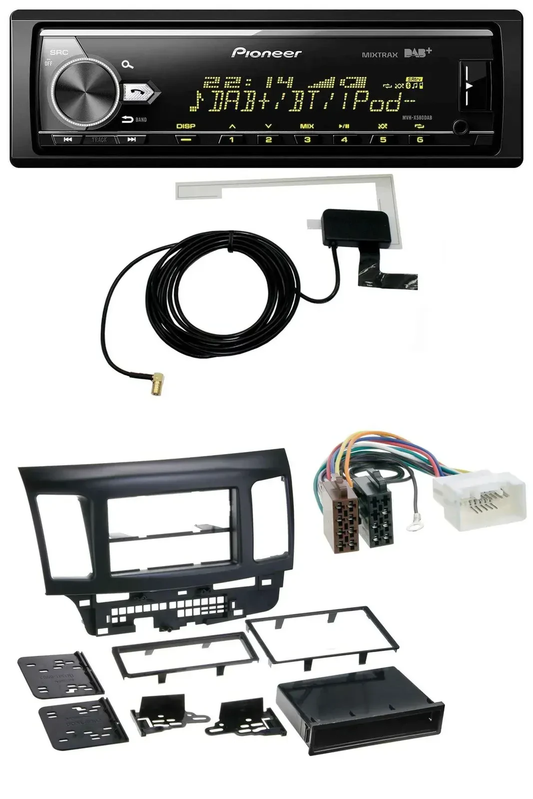 Автомагнитола для Mitsubishi Lancer (с 2008) Pioneer Bluetooth, DAB, USB, MP3