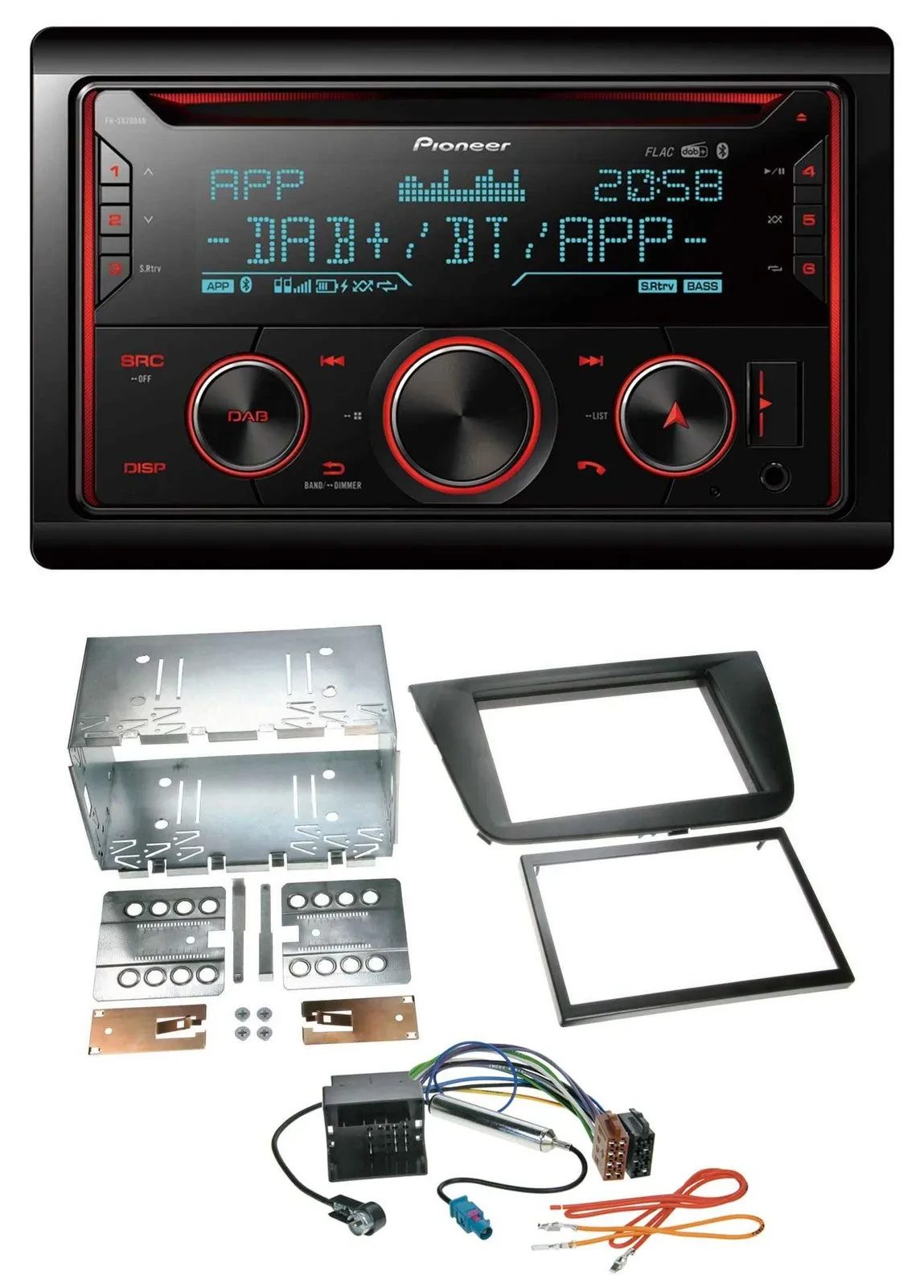 Pioneer 2DIN DAB MP3 Bluetooth USB CD Autoradio für Seat Altea Toledo Altea XL s