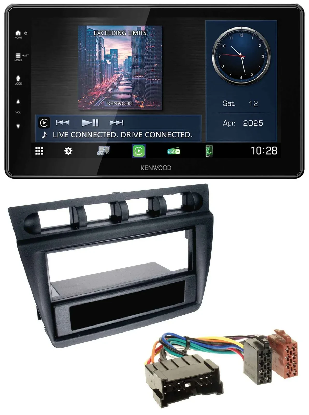 Автомагнитола для Kia Picanto (с 2006) Kenwood Bluetooth, USB, DAB, MP3, черная